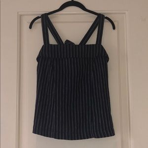 J Crew (Point Sur) Navy Top